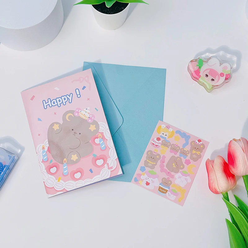 Kirakoko Happy Valentines Day Wholesale Greeting Card Gift Card Invitation Thank You Graduation Birthday Blessing Cards