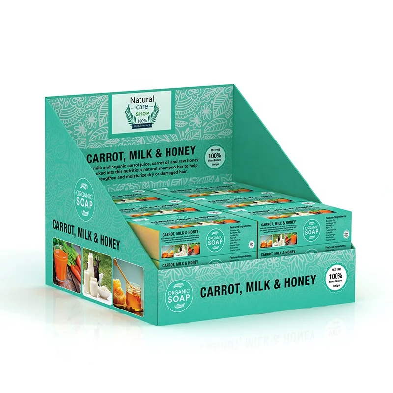 Cardboard Display Stand Wholesale Corrugated Soap Cardboard Counter Display Stand Cardboard Soaps Display