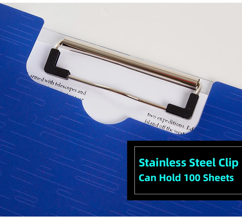 Custom Printed Logo Pp Clip Board A4 Folder Plastic Clipboard With