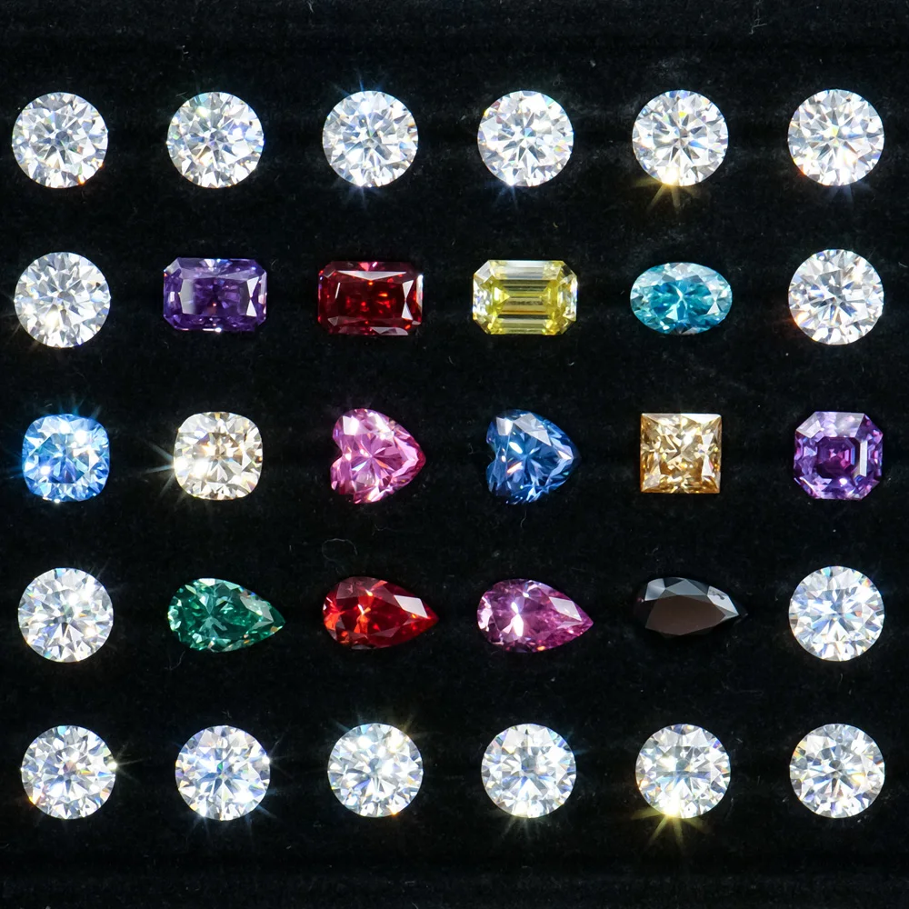 XINGYUE FACTORY PRICE Wholesale 3-14mm Lab Grown Stones Loose Gemstones Color Fancy Cut Mossanite Moissanite for Jewelry Making