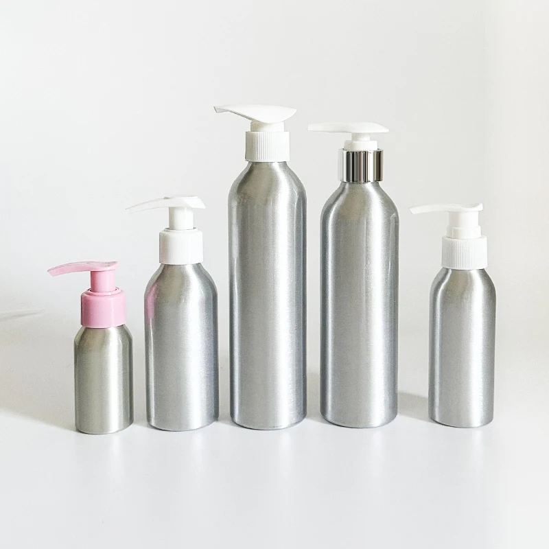 Guangzhou Personalized Empty Soap Bottle with Pump 500 ml Metal Shampoo Conditioner Aluminum Bottle