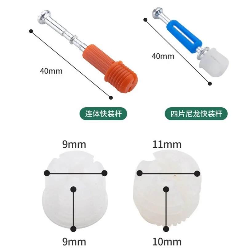 Three In One Connecting Furniture Hardware Screw Nut Bolt Furnitures