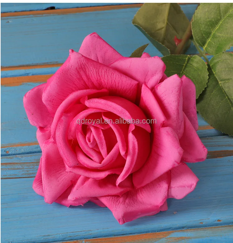 Wholesale Hot Sale Real Touch Flowers Velvet Rose Single Stem