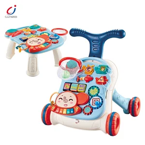 Early Education High Quality Multifunctional Baby Learning Walker Infant Push Stroller Car Activity Center  2 in 1 Baby Walker