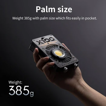 Zhiyun Molus X100 Combo 100W Bi-Color LED Video Light Pocket COB LED Light for Photos Studio Video Outdoor Shooting detail image