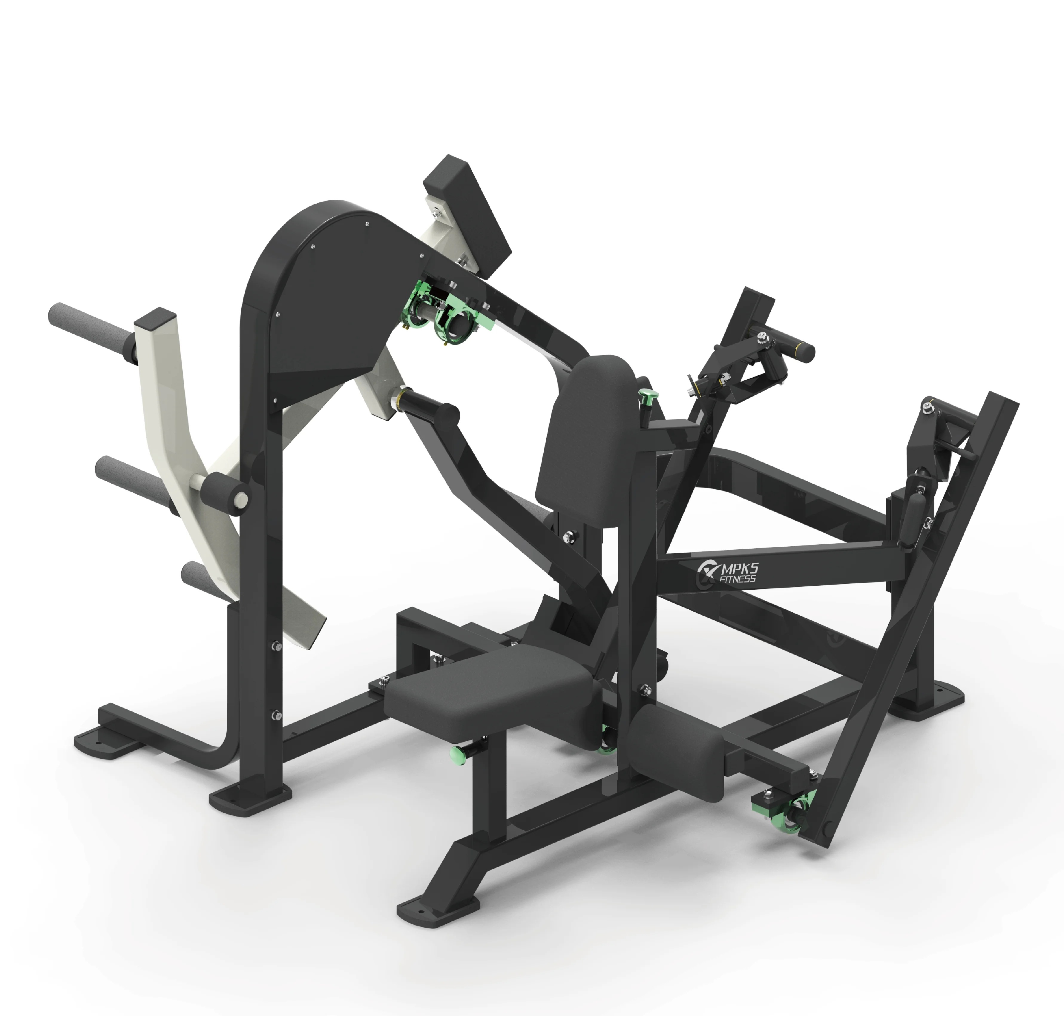 Mpks Steel Plate Loaded PR04 Seated Row Machine with Safety Features for Back Fitness &Workout for Gym Equipment