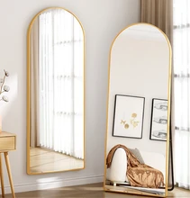 Manufacturer Customized Arched Framed Standing Floor Mirror Full Length Mirror