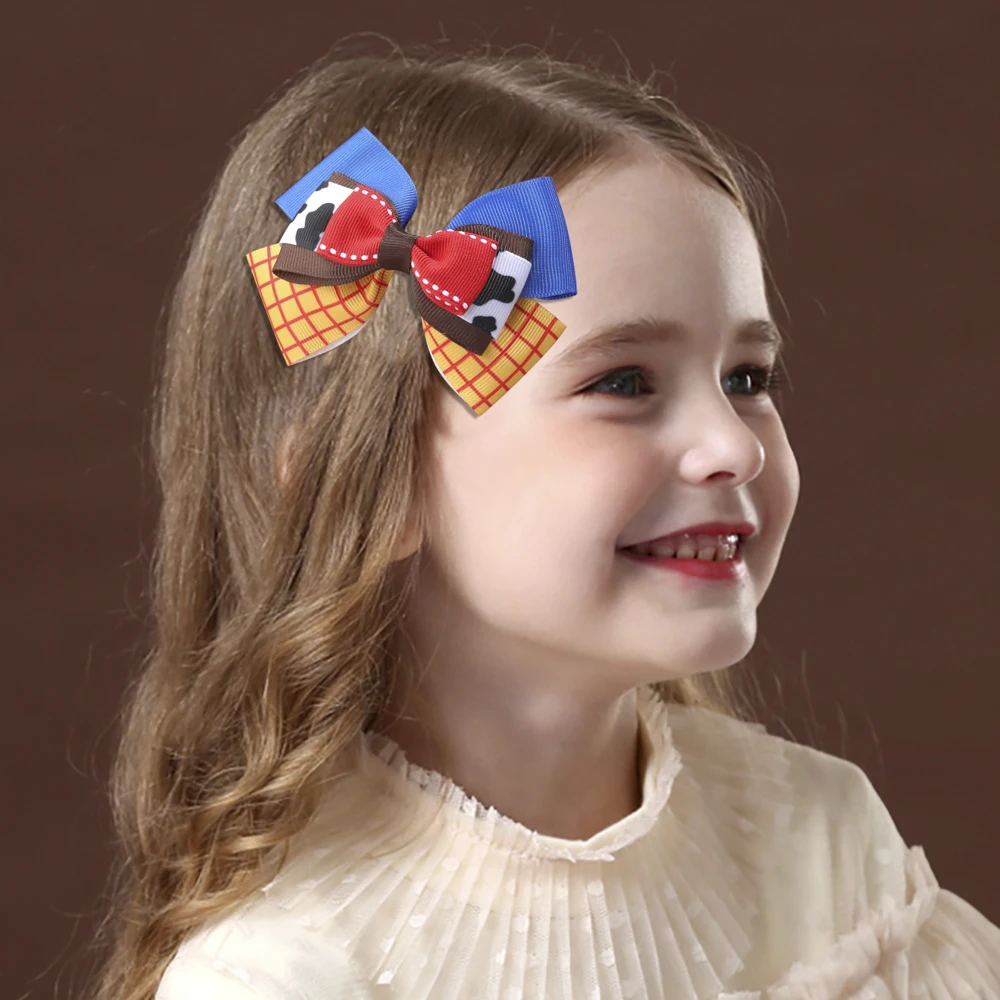 Детские синие заколки для волос