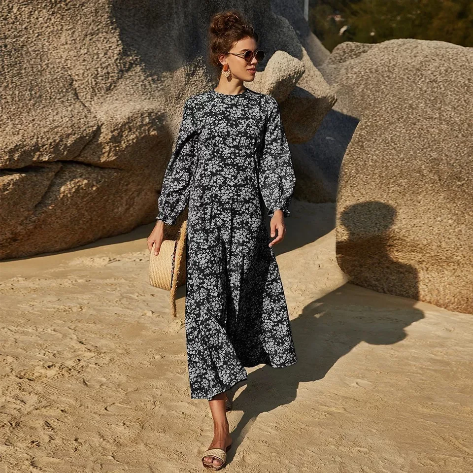 robe ample manche longue