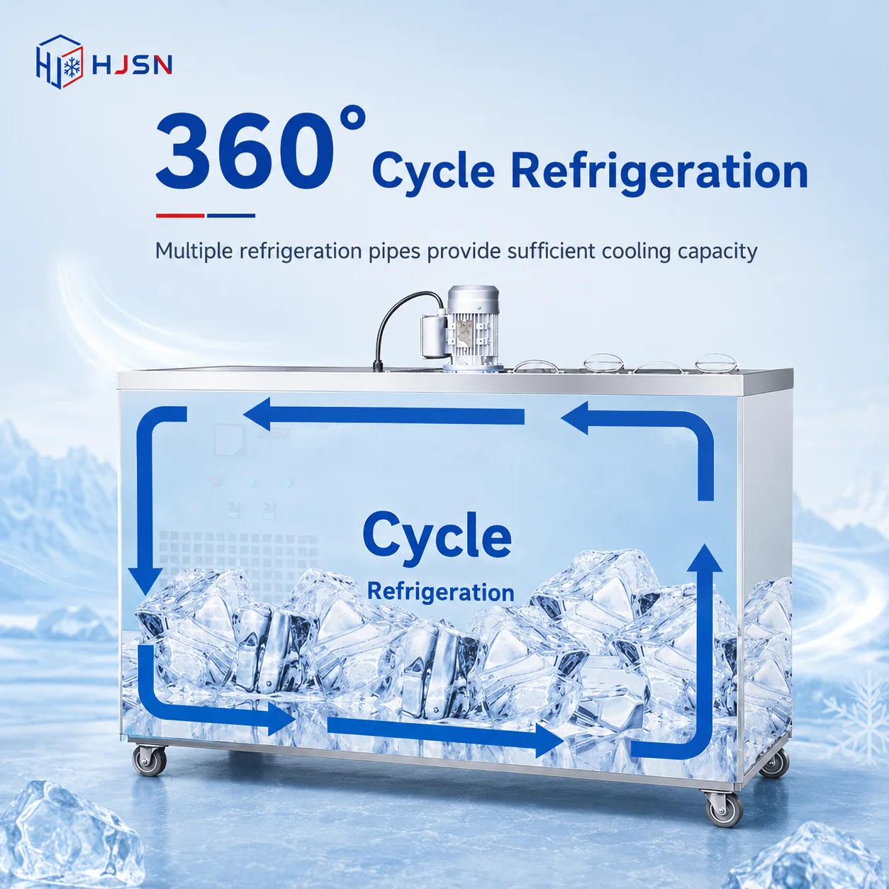 Ice Machine, 380 V, 5.3KW(7.11hp) - detail 10