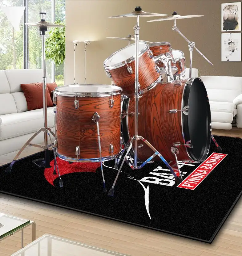 Customized Logo Nonslip Road Runner Drum Set Rug Buy Drum Set Rug