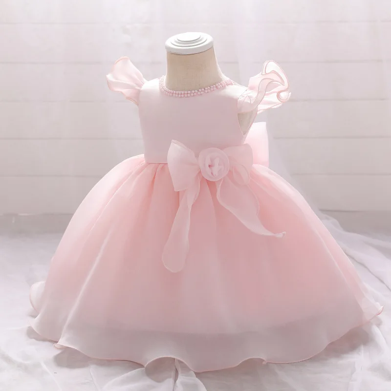 Шифоновые платья с бантом для девочек на день рождения от производителя; Детская одежда; Платье для девочек; Летнее платье для маленьких девочек