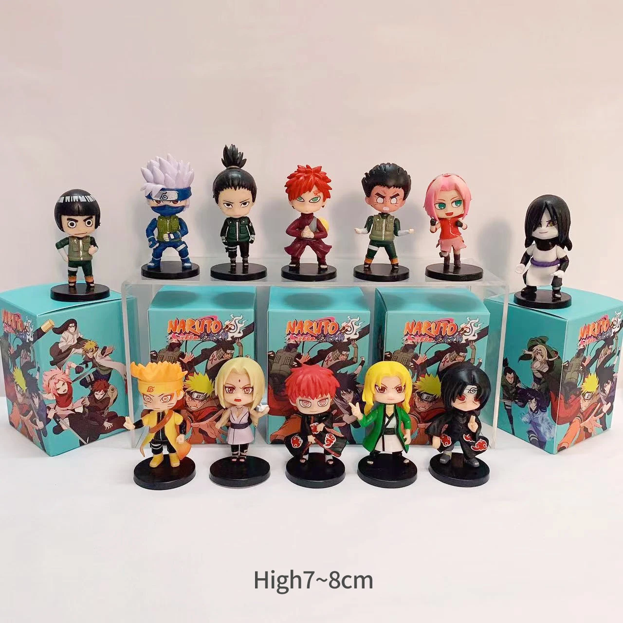 BOBORO 5 Pezzi Anime Cake Topper Mini Figurine Decorazione Mini Giocattolo Set per Forniture per Feste di Compleanno 