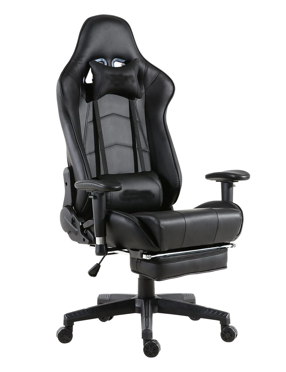 Free Sample Black Custom Pc Racing Computer Reclining Leather Silla ...