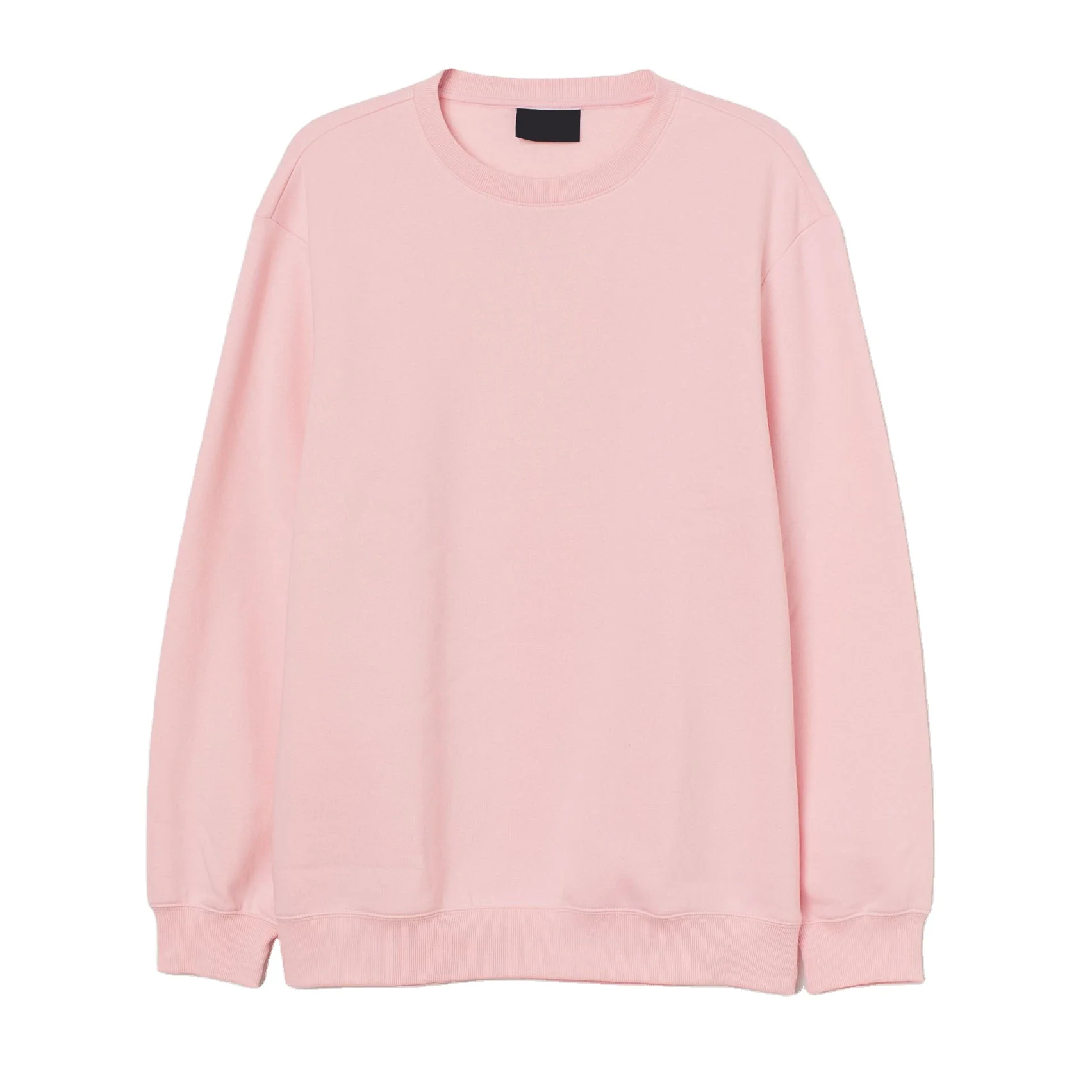 free packaging crewneck plain pink sweatshirt unisex heavyweight