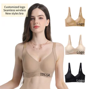 Seamless Wireless Skin Friendly Fancy Bra Women Nice Brassiere Women's Brassier Without Underwire extra Padded Push up Bra
