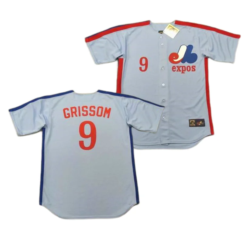 Wholesale Men's Montreal Expos 8 Gary 9 Marquis Grissom 10 Andre Dawson 12  John Boccabella Throwback Baseball Jersey Stitched S-5xl From m.