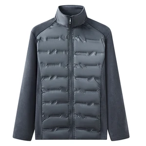 Men's Lightweight Zippered Quilted Down Jacket - a Warm, Casual Business and Casual Wear Piece