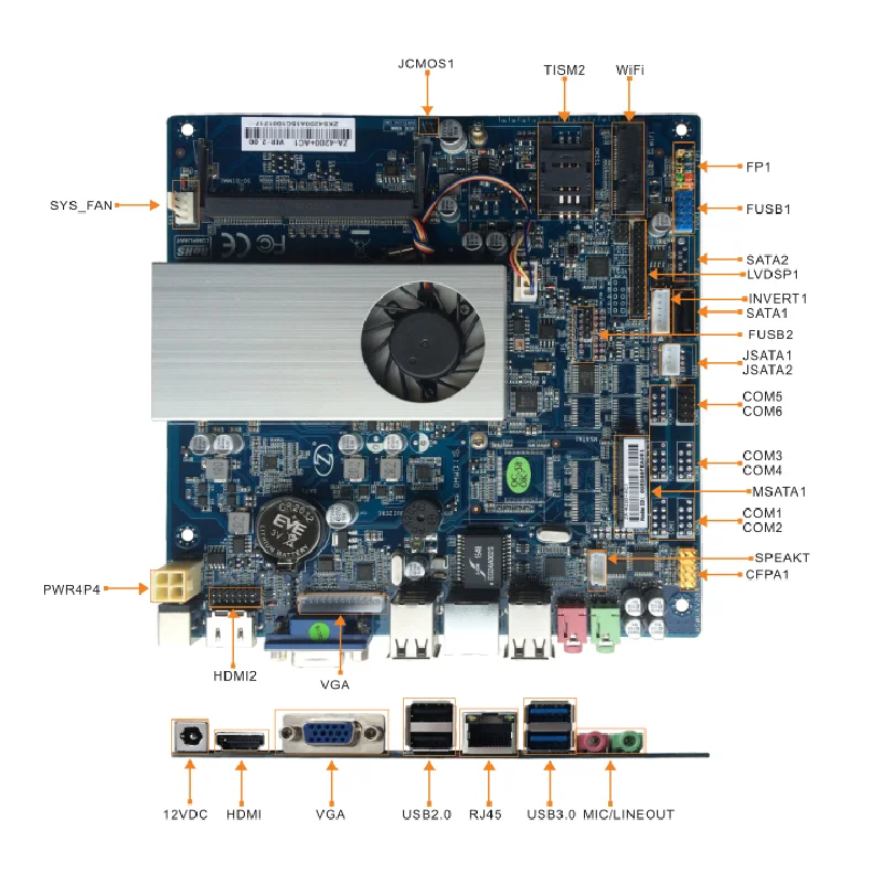 Motherboard I5 4300u Integrated Graphics Mini ITX All-in-One