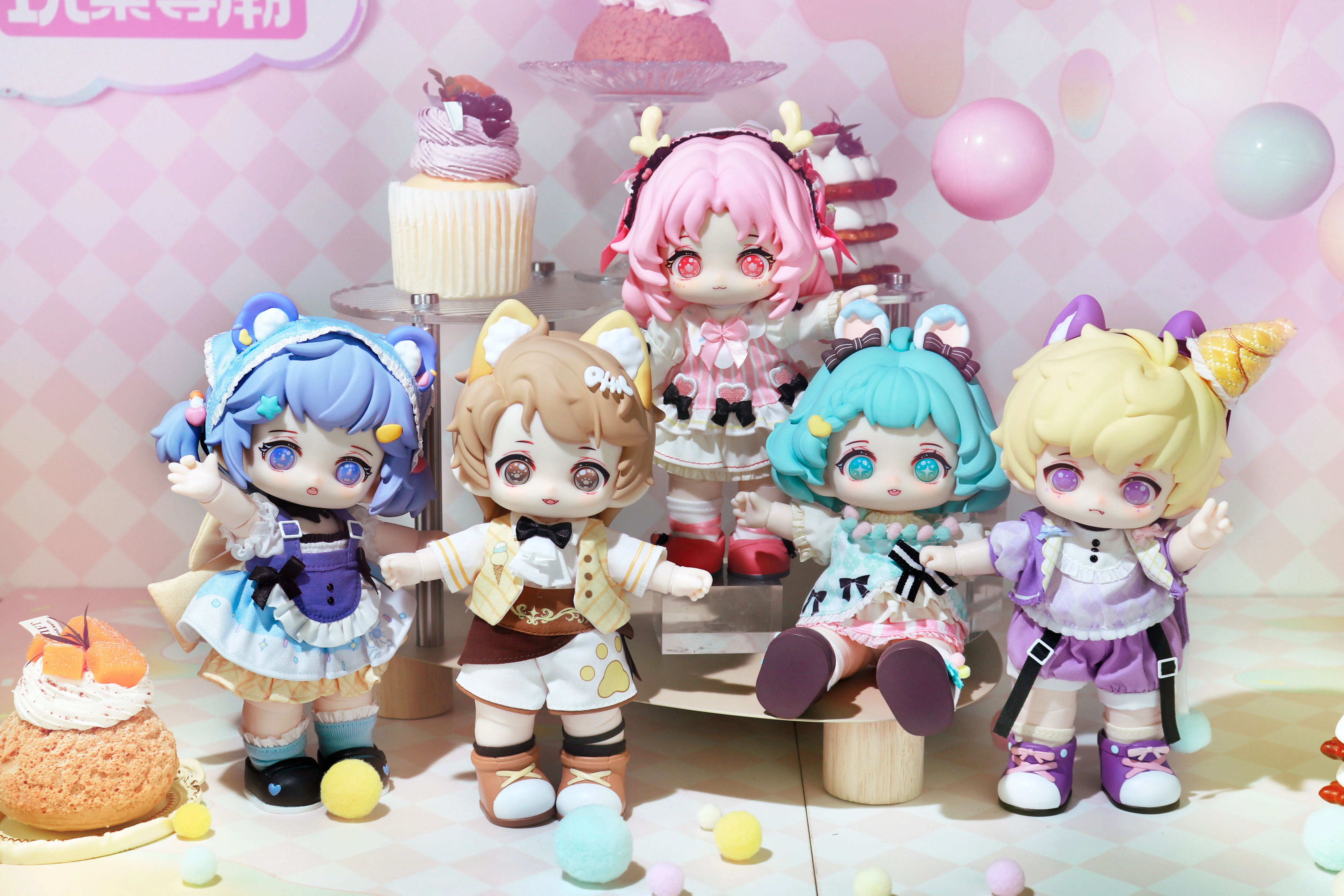 Customizable PVC Hani Blind Box BJD Action Figure Resin Vinyl Cartoon BJD Doll with Movable Joints Plastic Toy Accessories