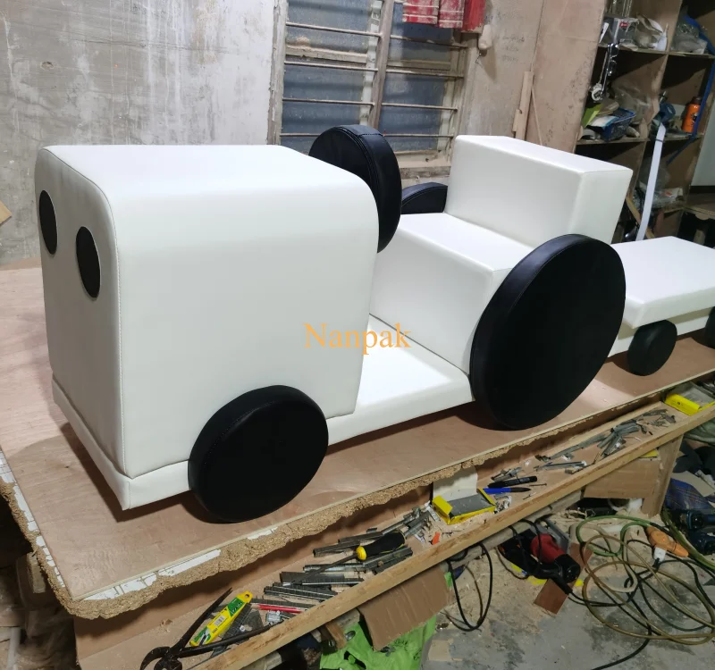 Cute White Farm Soft Play Equipment Hire Toddler Indoor Outdoor Soft