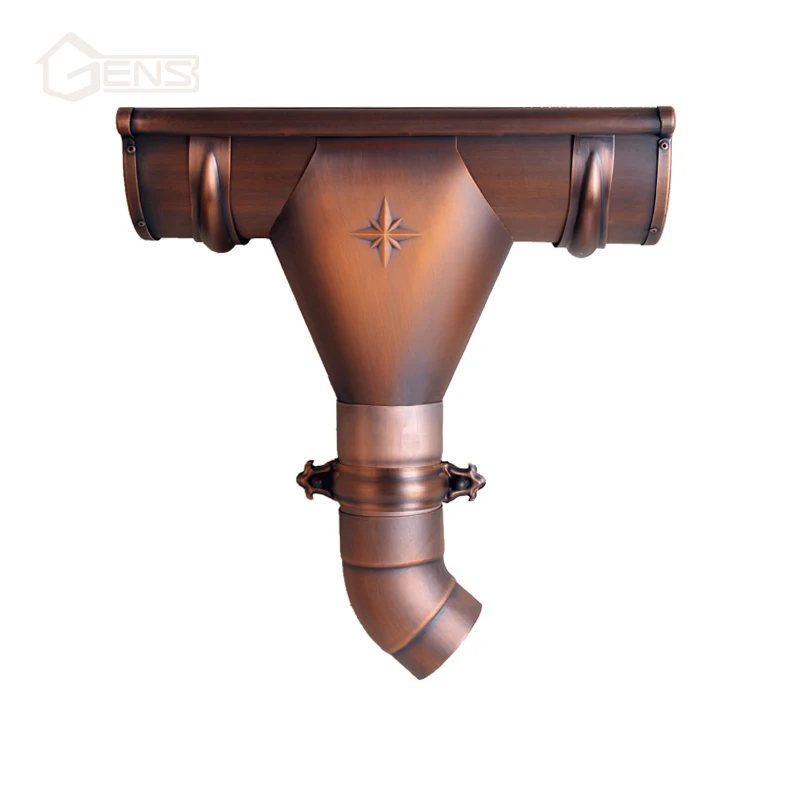Custom Copper Water Gutter System Pipe