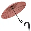 Curved handle-leather pink