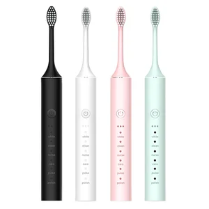 IPX7 Sonic Smart Portable Electric Toothbrush for Adults with 4 Toothbrush Heads