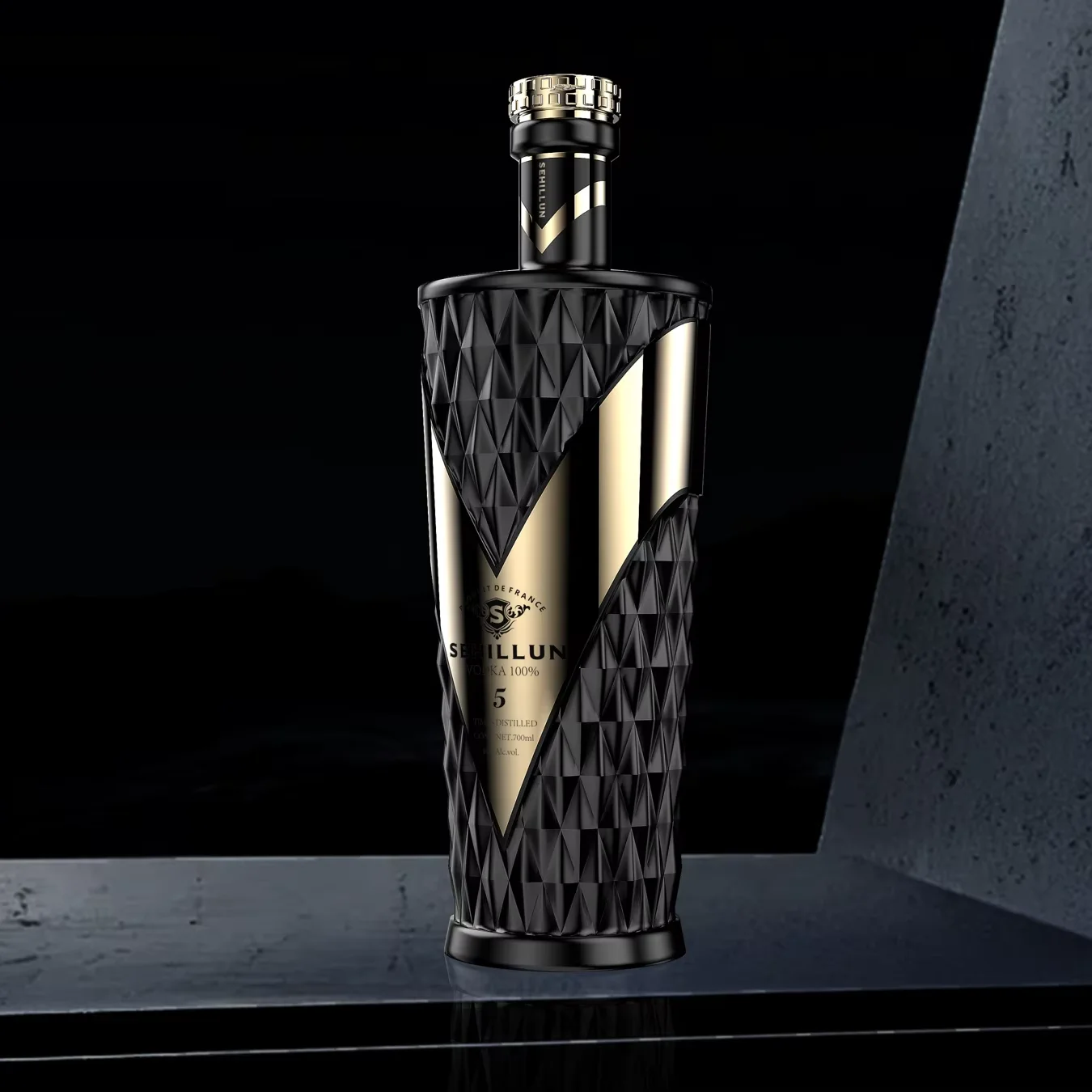 Spirit Glass Bottle Vodka Whisky Tequila Gin Brandy 750 ml 700ml Glass Bottle for Liquor