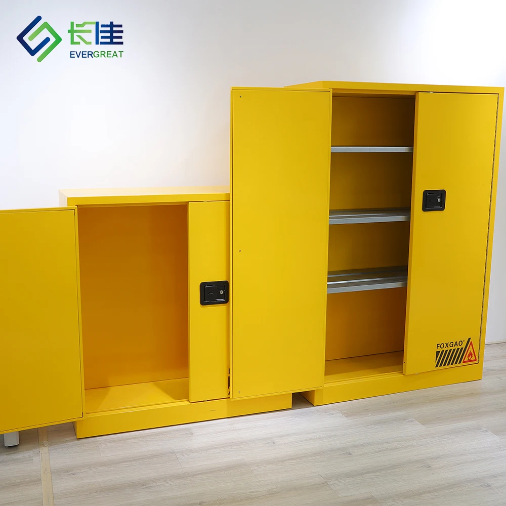 Lab furniture Industry Full steel Chemical Storage Yellow Blue CE Safety Flammable Cabinet