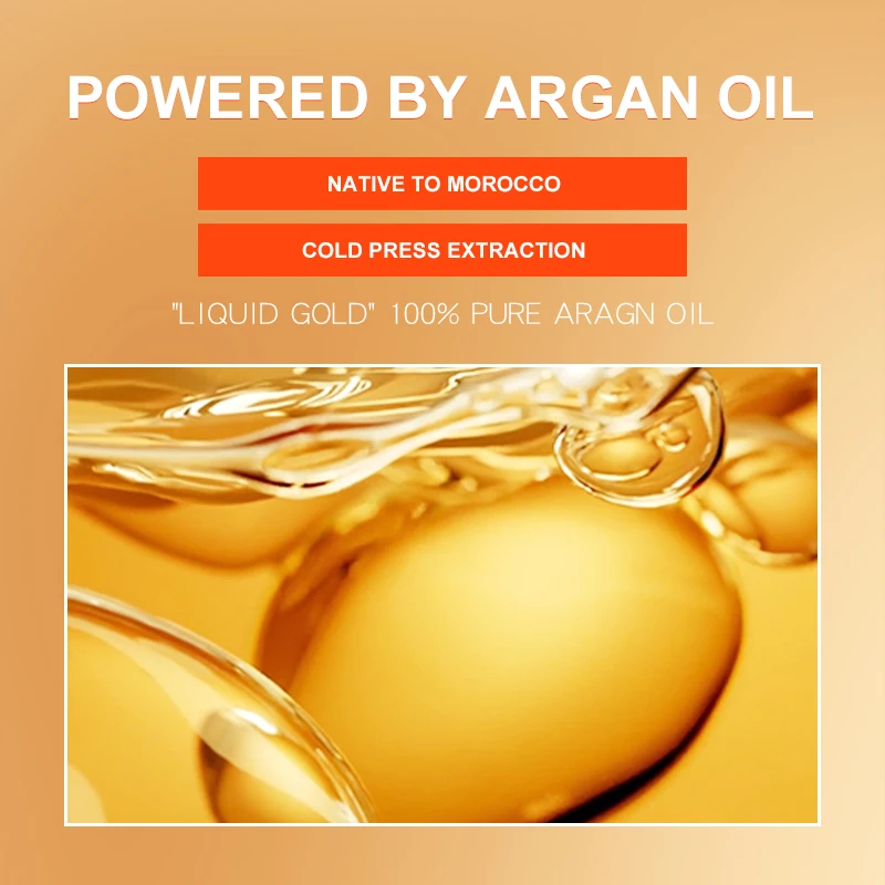 Luxury Moroccan Argan Oil Shampoo and Conditioner Hair Care Set Natural Organic Soft Shiny Hair Argan Shampoo Private Label