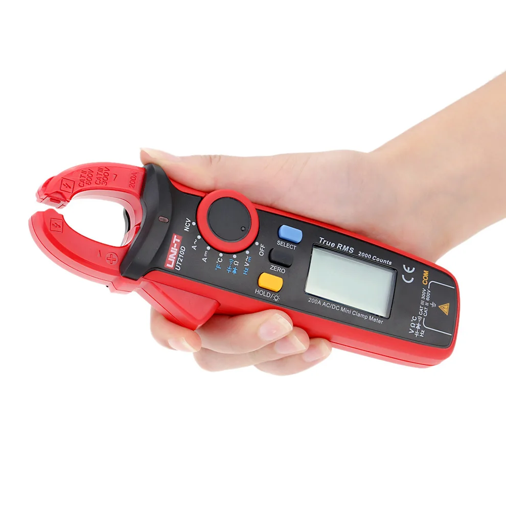 New design Autorange AC DC Voltage Capacitance Temperature Diode NCV True RMS Mini AC Digital Clamp Meter with best price
