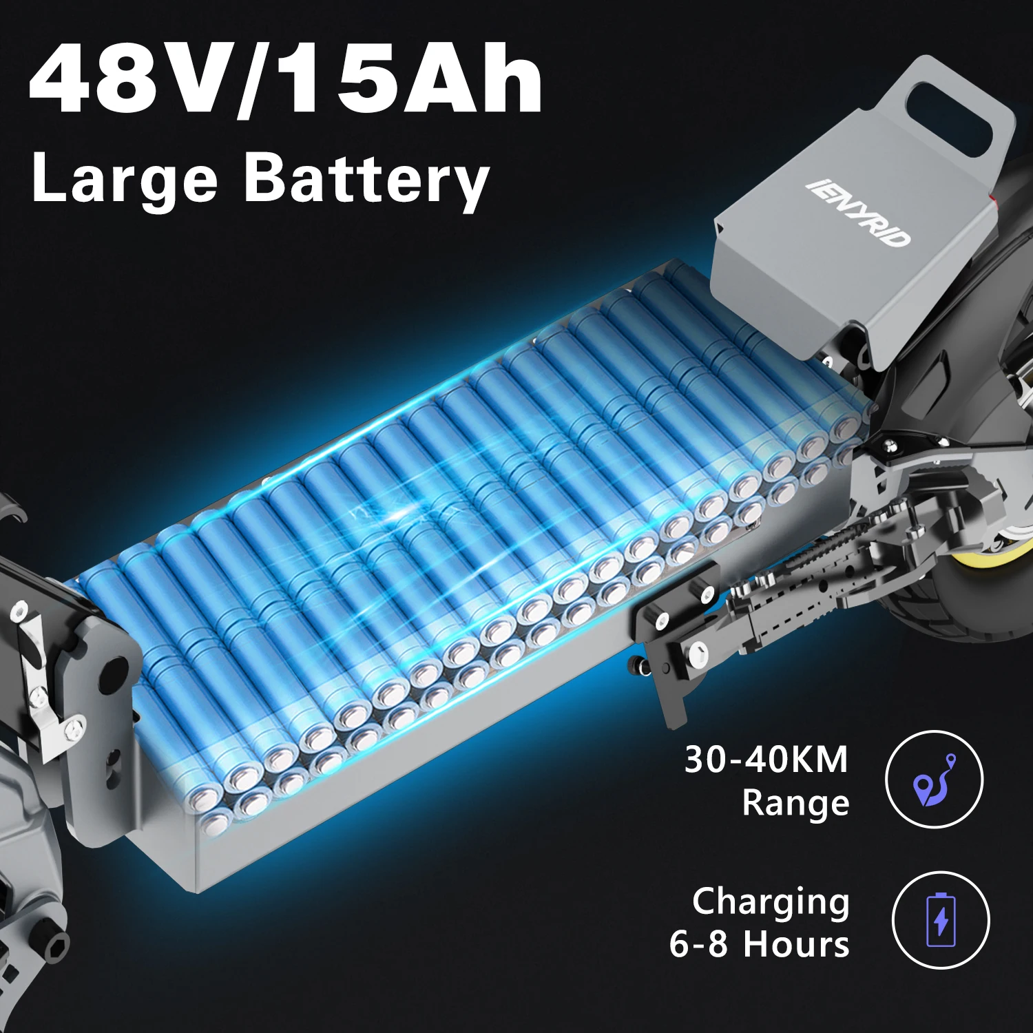 Wholesale 48V 15Ah iENYRID S1 High-Speed Off-Road Electric Scooter for Adults EU/UK/USA Warehouse Dropshipping