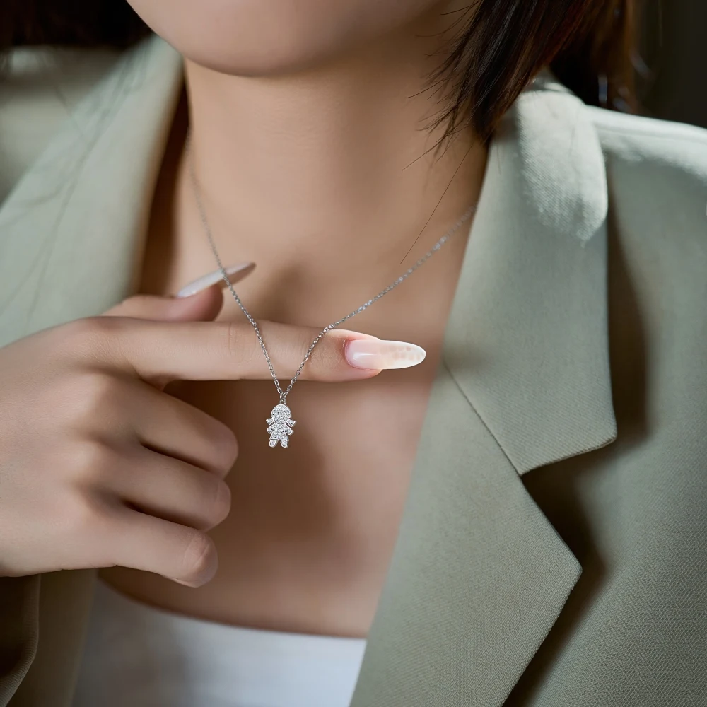KAKODIY 925 Sterling Silver Chain 5A Cubic Zirconia Girls Pendant Necklace Women Daily Wear Dress Jewelry OEM ODM detail 5
