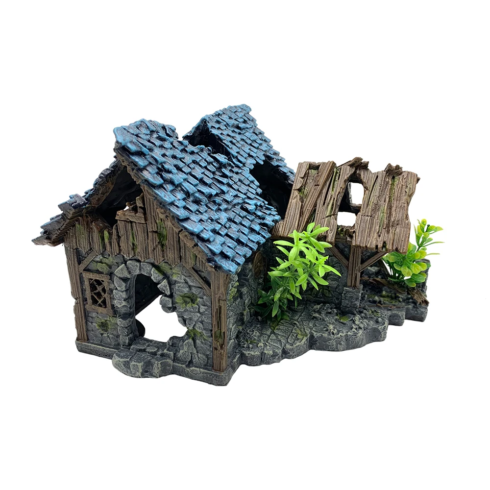 Aquarium Accessories Cave Fish Tank Ancient Style Building House Decor Landscape Aquarium Accessories Cave Fish Tank Ancient Style Building House Decor Landscape