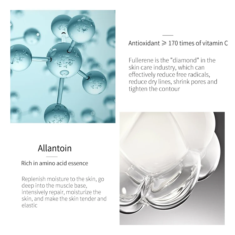 JOMTAM Fullerene Light Bulb Muscle Mask OEM ODM Hyaluronic Acid Mascarillasl Facial Skin Gentle Lightweight Facial Mask