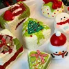Christmas triangular rice balls