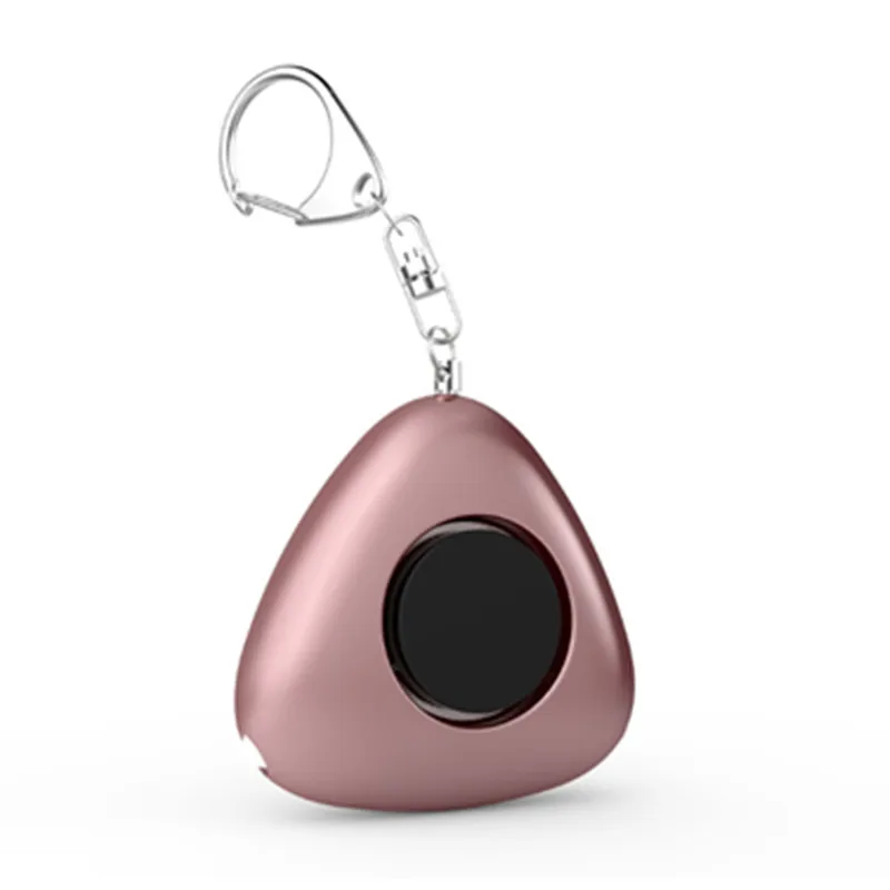 Custom Triangle Shape Personal Keychain Alarm With Five Colors Available For Wholesale