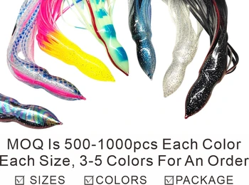 Accessories for Saltwater Trolling Soft Plastic Fishing Lure PVC Rubber for Pike Cod Carp Perch Mackerel Squid Octopus Skirts – Soft Lure – view 5