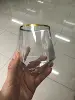 Transparent avec bordure dorée