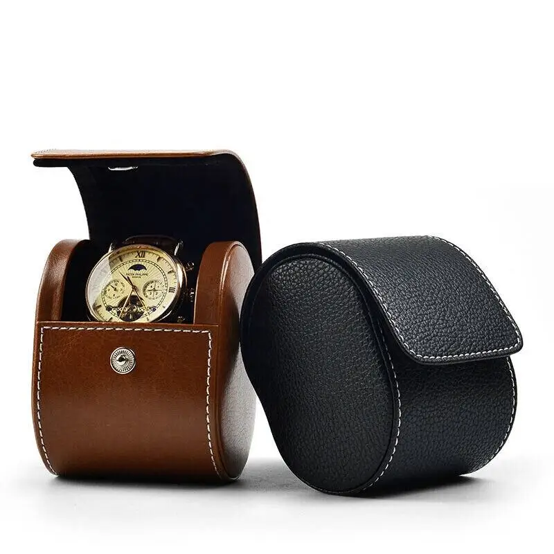 Meidian Popular Design Handmade Leather Watch Rolls Box For Man Watch ...