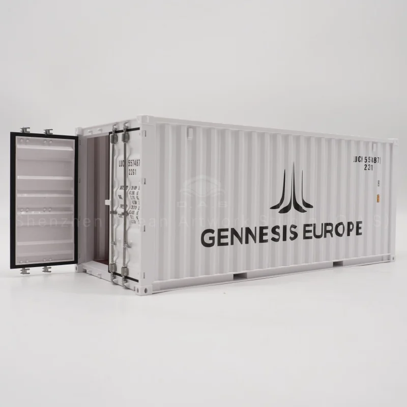 【L】O.A.S Modelárna kontejnerových lodí na objednávku Měřítko 1:20 Řemeslné dodací bedny Model kontejnerové lodi GENNESIS