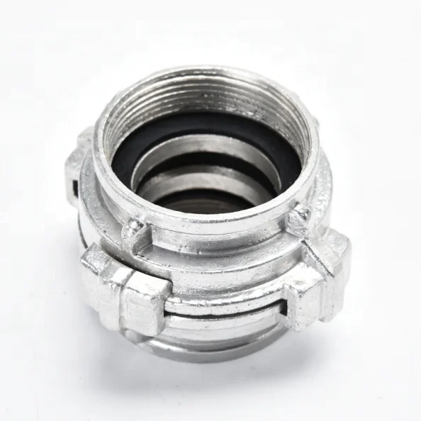 BaiChuan Hot Selling Fire Safety Aluminum DN50 DN65 Gost 2 Lugs Adaptor Female or Male Thread Adaptor
