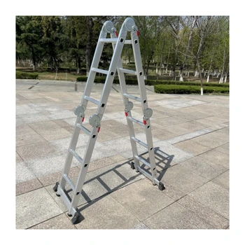 escalera Mexico Aluminum Safe folding multipurpose ladder stairs 4x3 4x4 4x5 4x6step