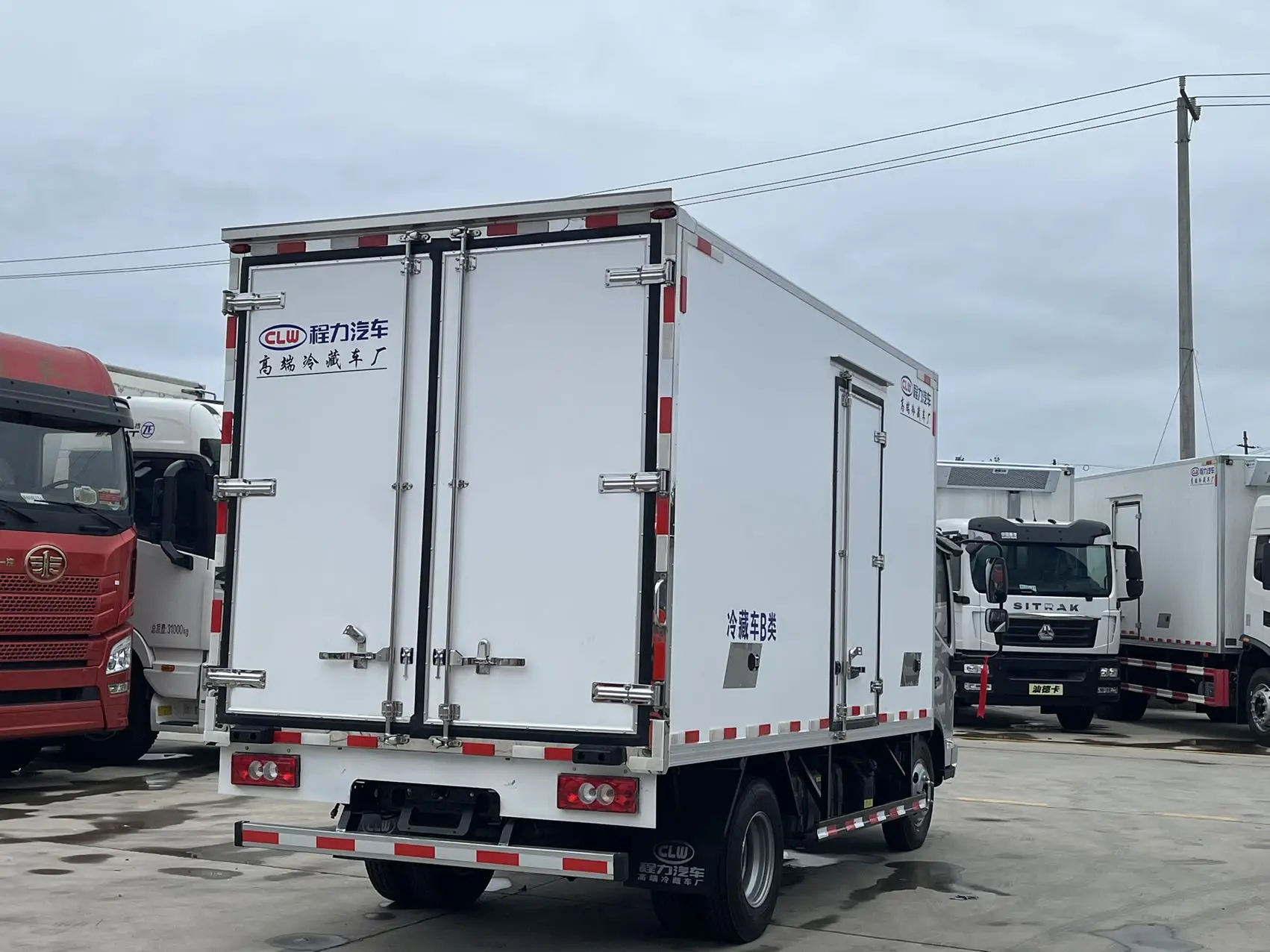 product foton ailing express manual transmission new condition euro 6 fresh food diesel fuel logistics transport refrigerated truck for-5