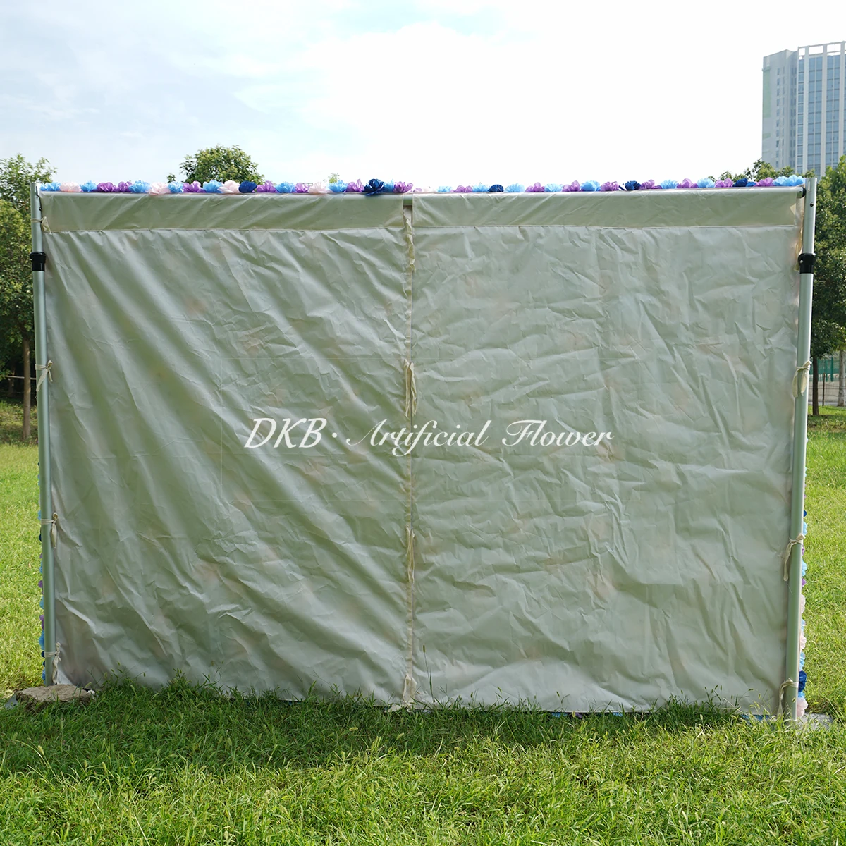 DKB новый синий волшебница Роза Гортензия искусственный цветок стены фон Свадебная сцена сад рождественские