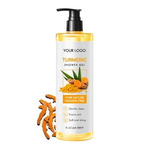 Natural Custom Oem Wholesale Organic Privet Label Female Bath Turmeric Body Wash Oem Manufacturers