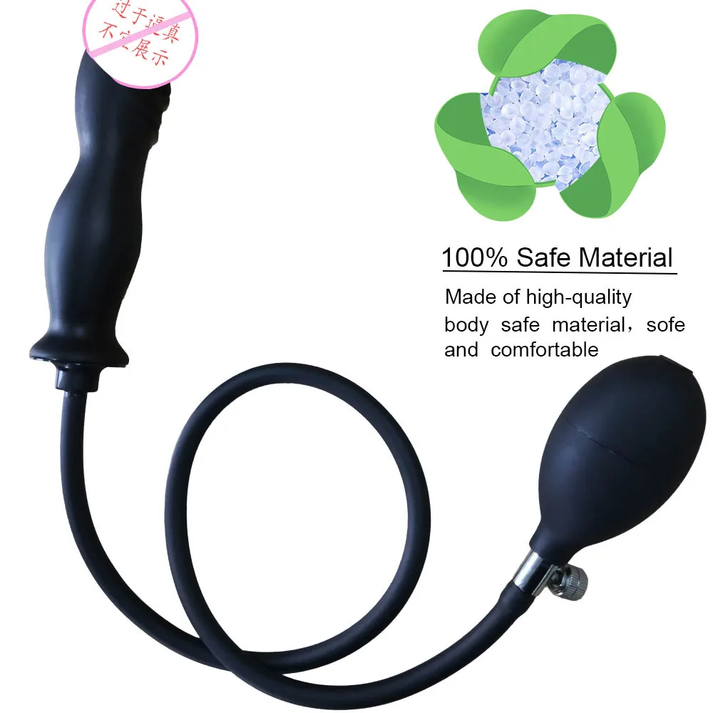 2021 Inflatable Soft Silicone New Design Prostate Massager Vigaina Anal Toys Inflatable Silicone Anal Plug
