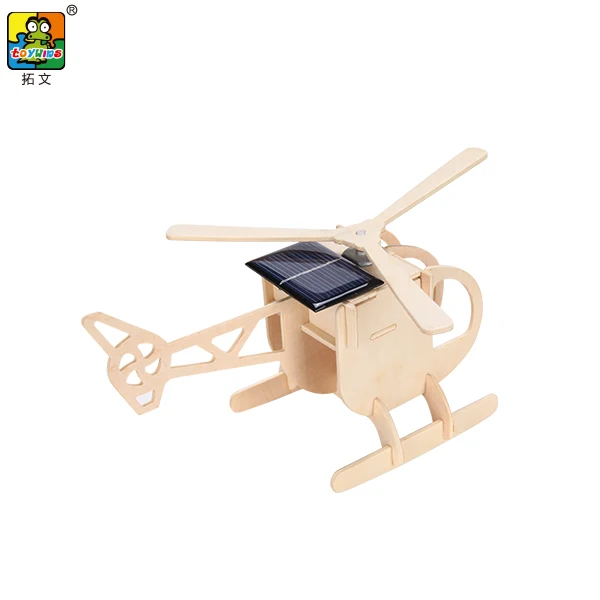 Aircraft Woodcraft Construction Kit 3D DIY Assembly  Jigsaw Puzzle Handmade Educational Woodcraft Set Model Kit Toy for Kids