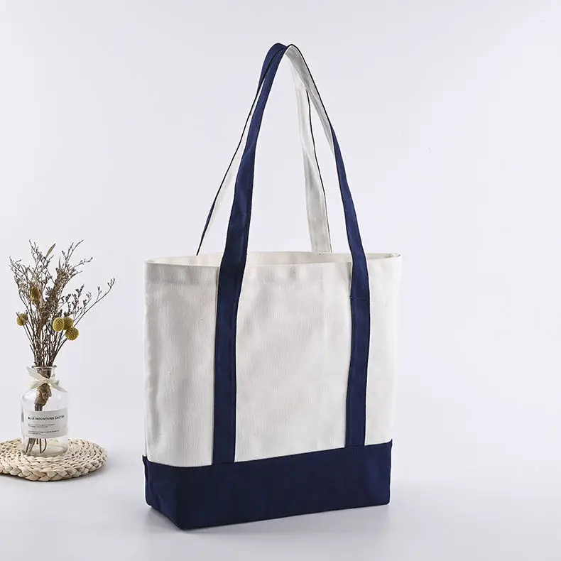 BSCI Factory Heavy Duty Big Capacity Zipper Traveler Women Tote Canvas Bags